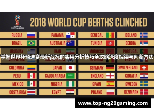 掌握世界杯预选赛最新战况的实用分析技巧全攻略深度解读与判断方法
